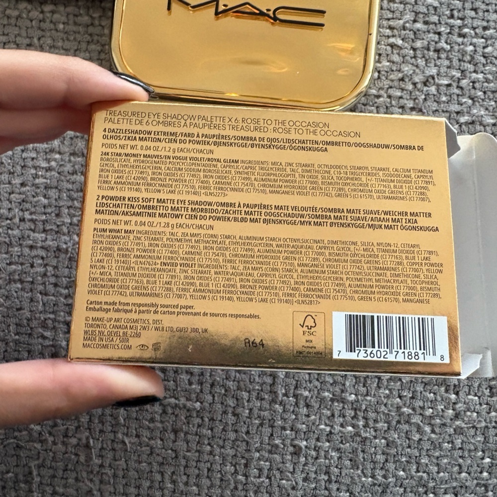 MAC Cosmetics Treasured Eye Shadow Palette x 6 Rose to the Occ (Limited Edition) - Picture 6 of 10